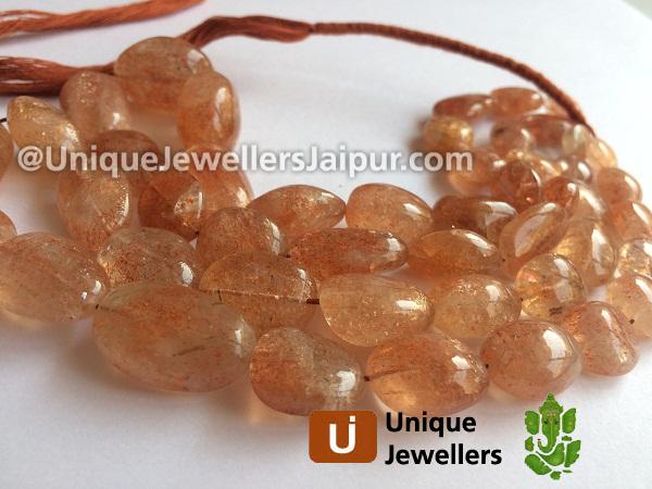 Sunstone Far Smooth Nugget Beads